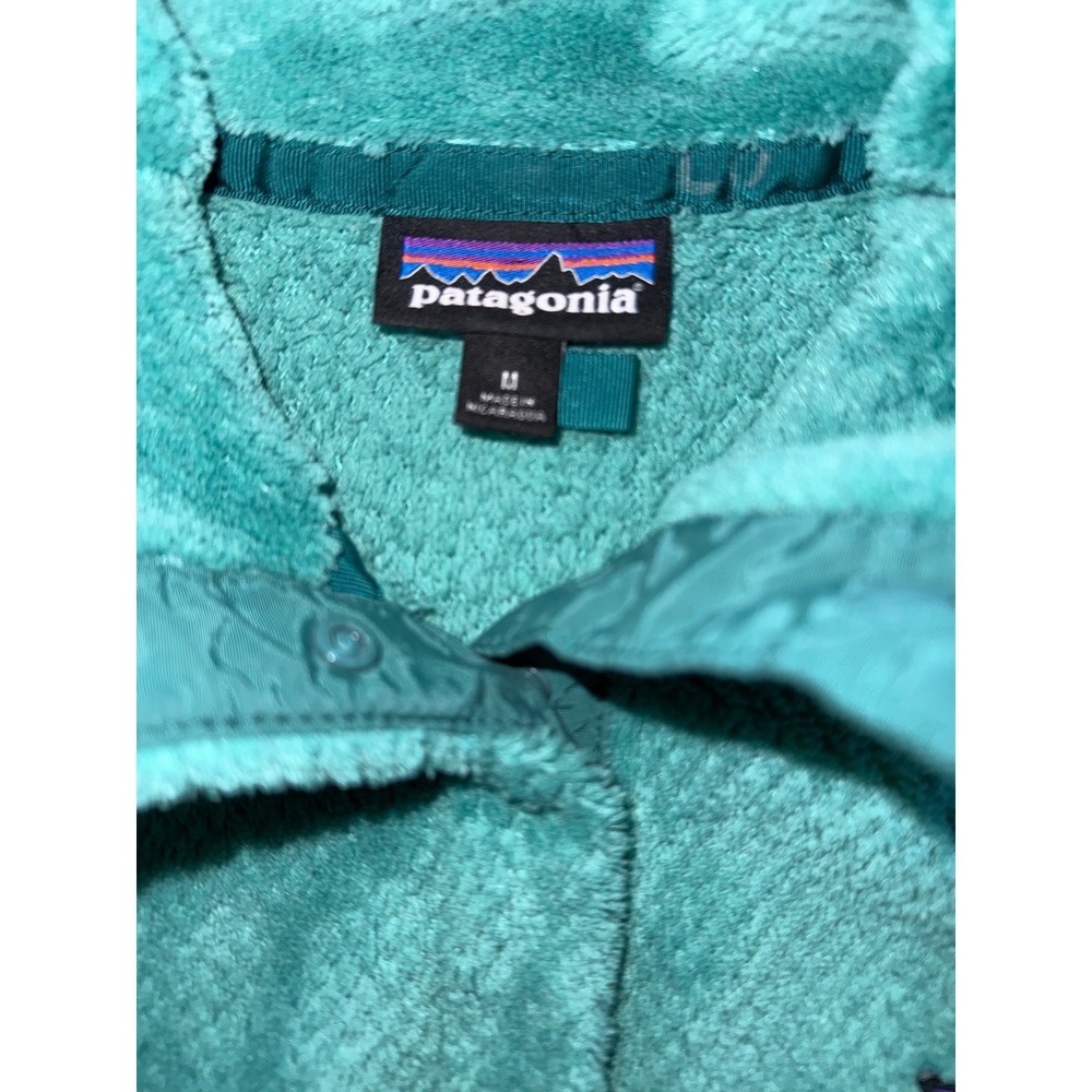 Patagonia Re-Tool  Snap-T Fleece‎ Pullover Teal Green Womens Medium M - Picture 2 of 10
